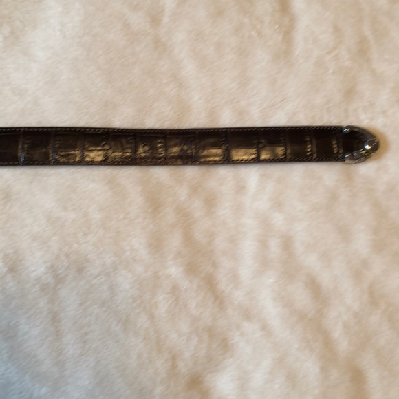 Brighton Croc Brown Leather Belt - Picture 10 of 10